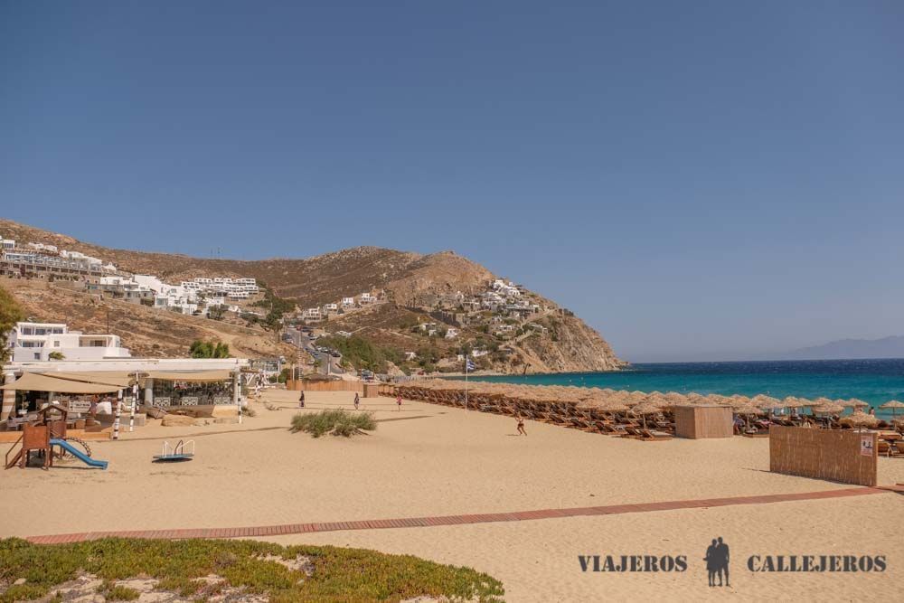 Playa Elia en Mykonos