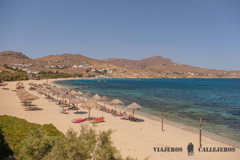 Playa Kalafati en Mykonos