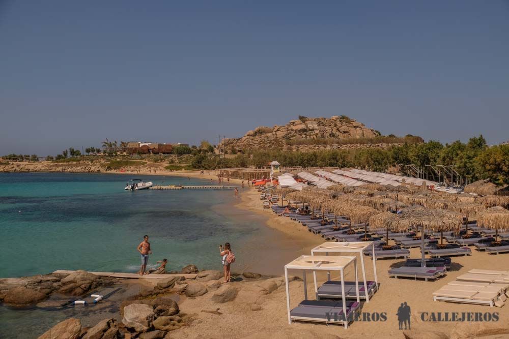 Playa Paraga en Mykonos