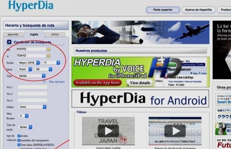 Cómo utilizar Hyperdia