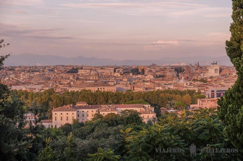 Vistas desde el mirador Gianicolo