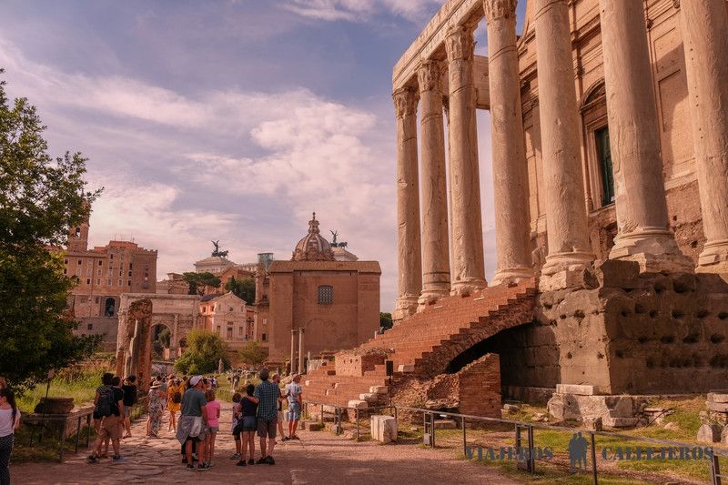 Vía Sacra en el Foro Romano