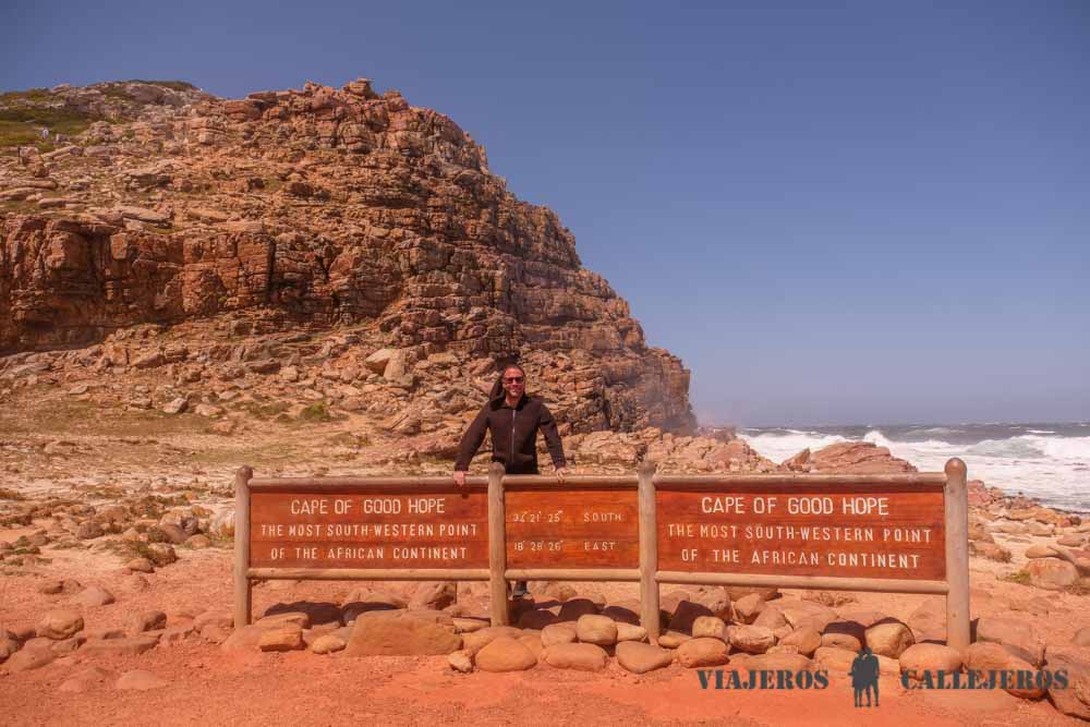 Que ver en la Península del Cabo. Cártel "Cabo de Buena Esperanza"