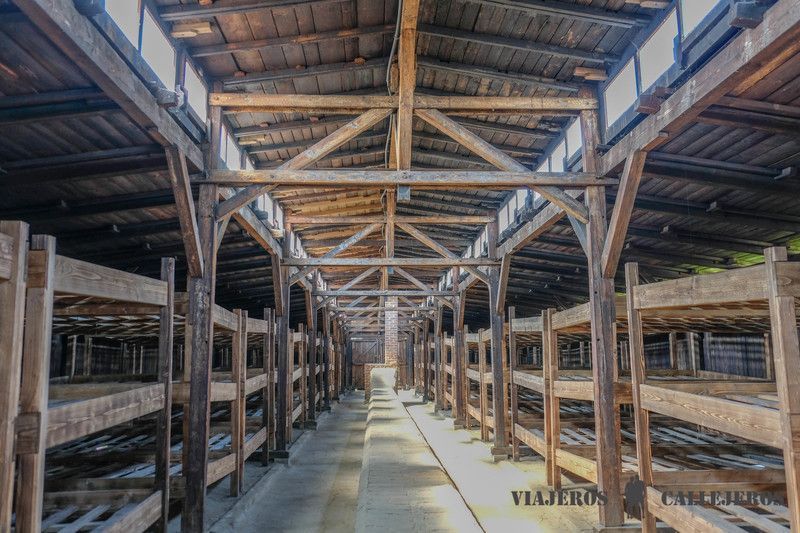 Barracones donde dormían los prisioneros de Birkenau