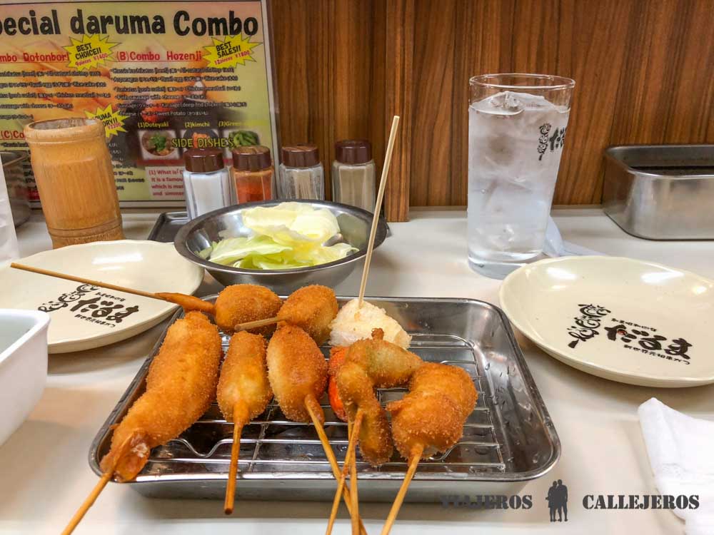 Kushikatsu. Comida japonesa