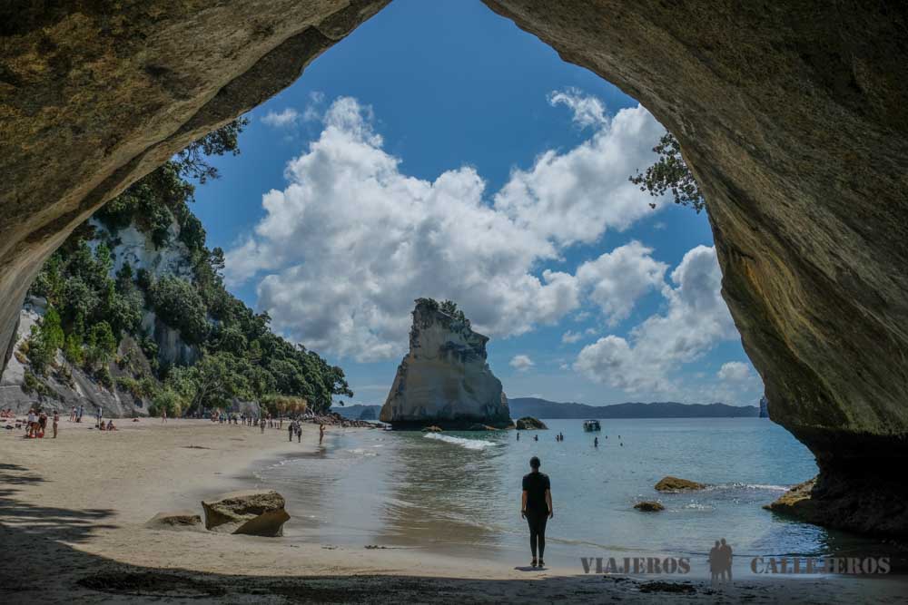 Cathedral Cove, uno de los lugares que ver en la Península de Coromandel