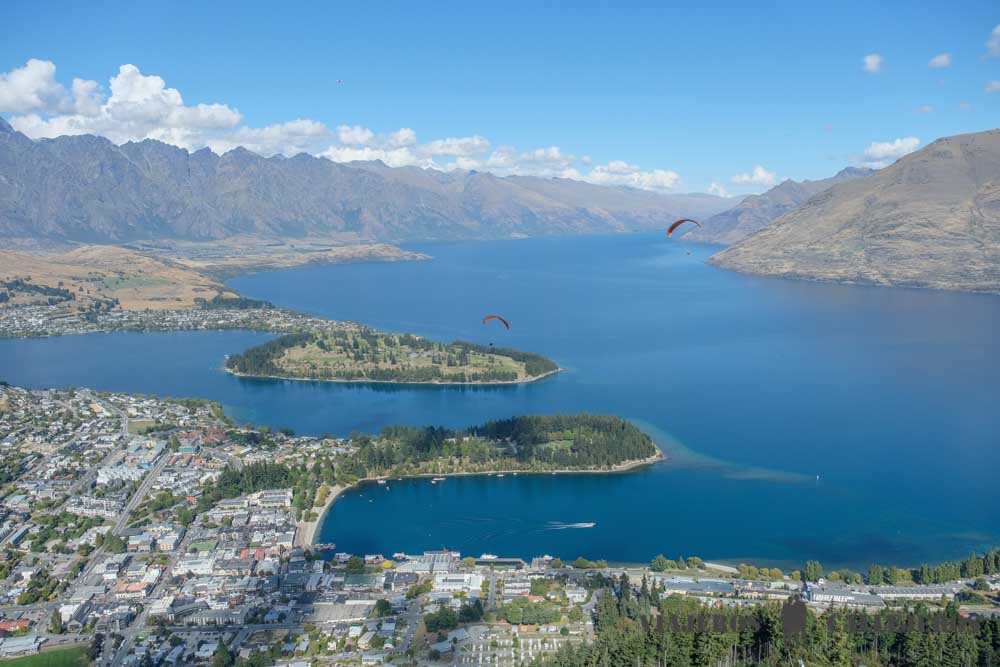 Vistas de Queenstown desde el Skyline Góndola