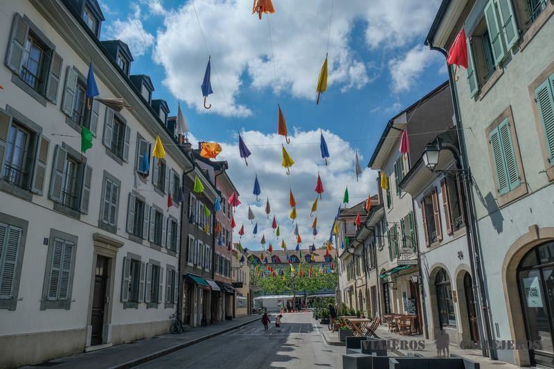 Barrio de Carouge, uno de los lugares que ver en Ginebra