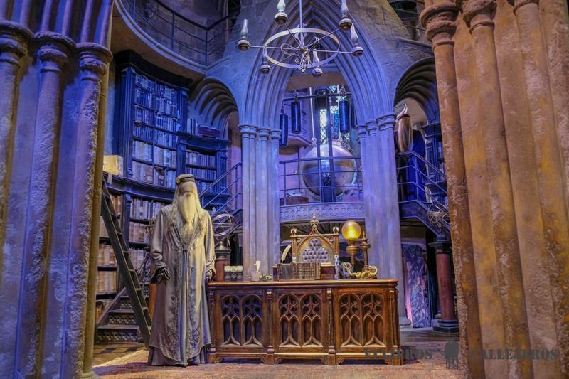 El despacho de Dumbledore en los estudios Harry Potter
