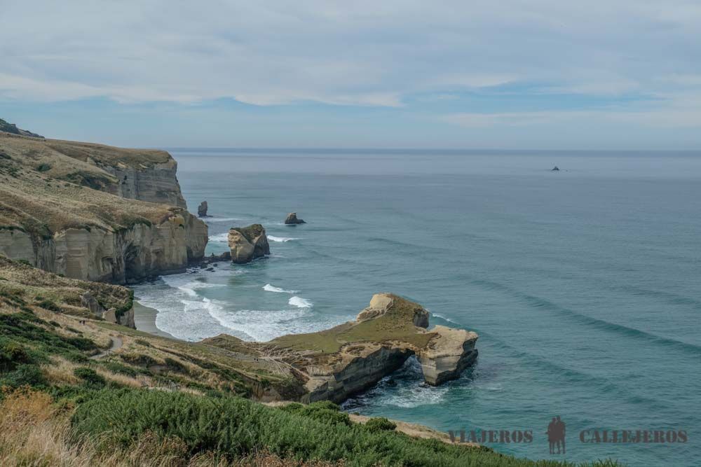 Tunnel Beach en Nueva Zelanda