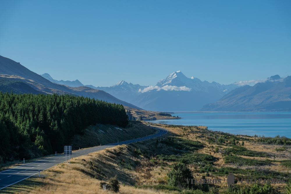 Miradores en el Lago Pukaki
