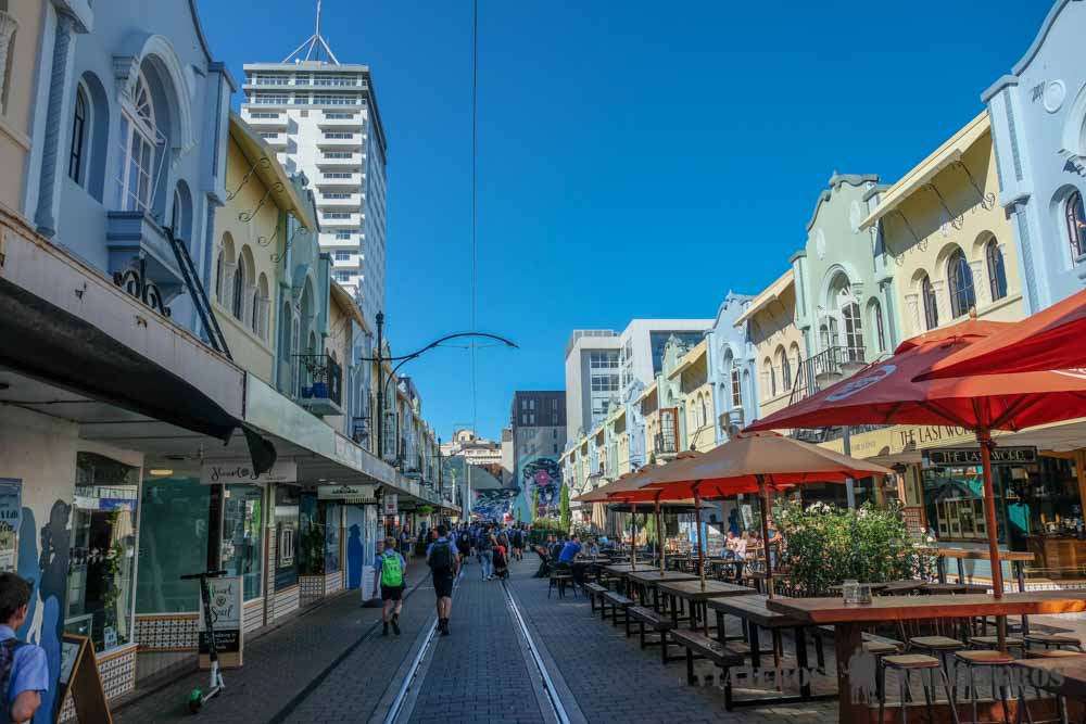 Regent Street, uno de los lugares que ver en Christchurch