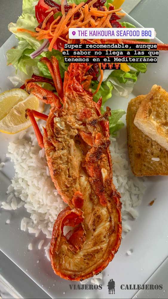 Langosta en Kaikoura Seafood BBQ