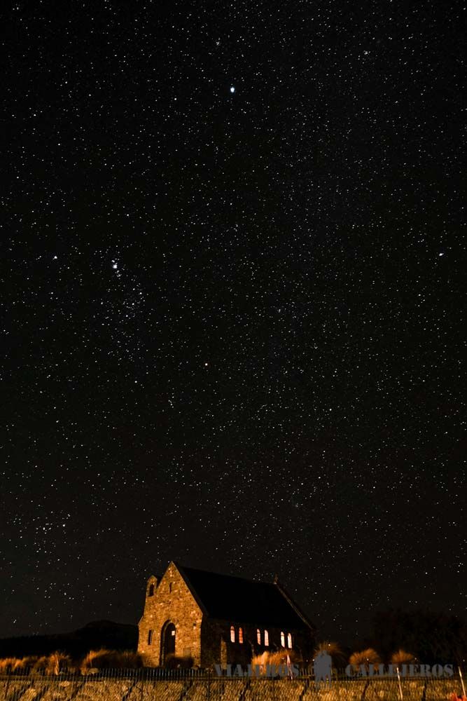 Observación de estrellas en el Lago Tekapo