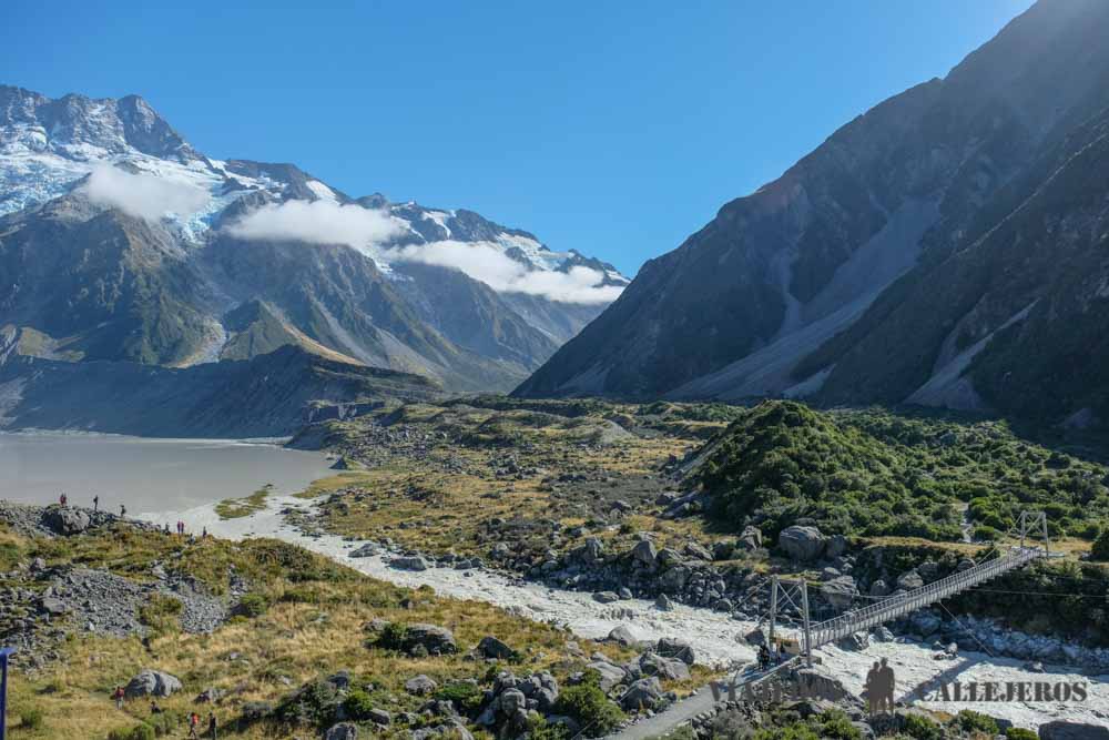 Primera parte del Hooker Valley Track