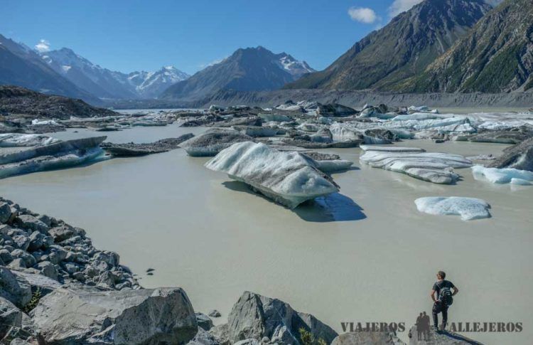 Tasman Glacier View Track, una de las cosas que hacer en el Monte Cook