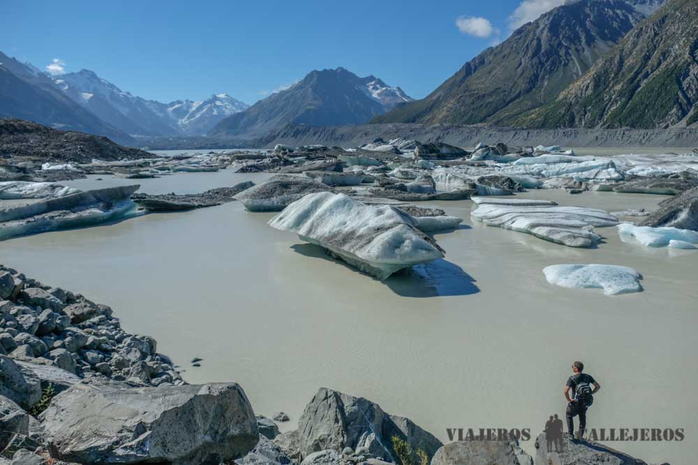 Tasman Glacier View Track, una de las cosas que hacer en el Monte Cook