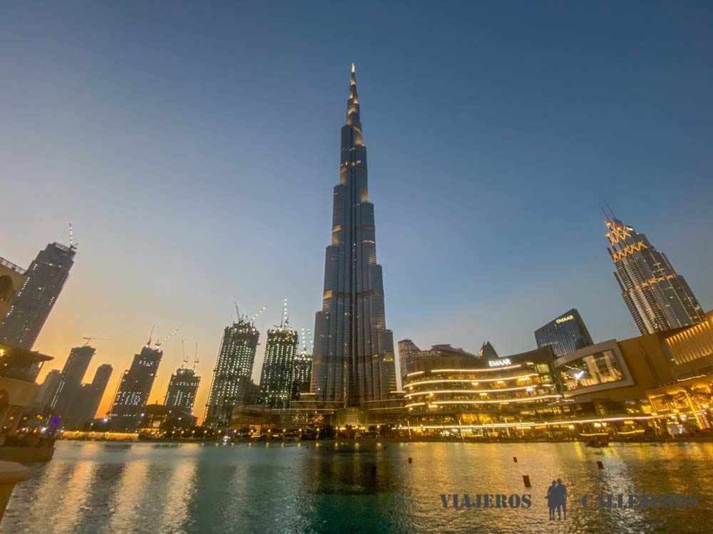 Anochecer en el Burj Khalifa