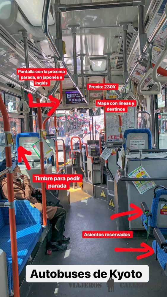 Autobuses en Kioto