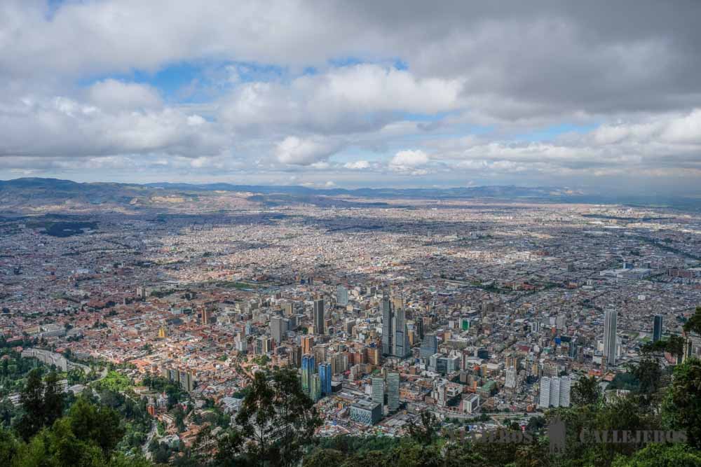 Vistas de Bogotá desde el Cerro de Monserrate