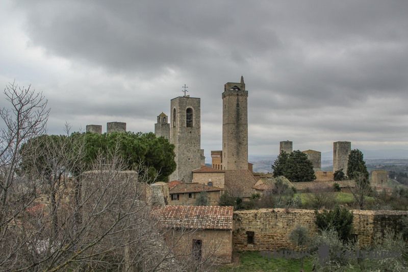 Vistas de San Gimignano desde la Rocca