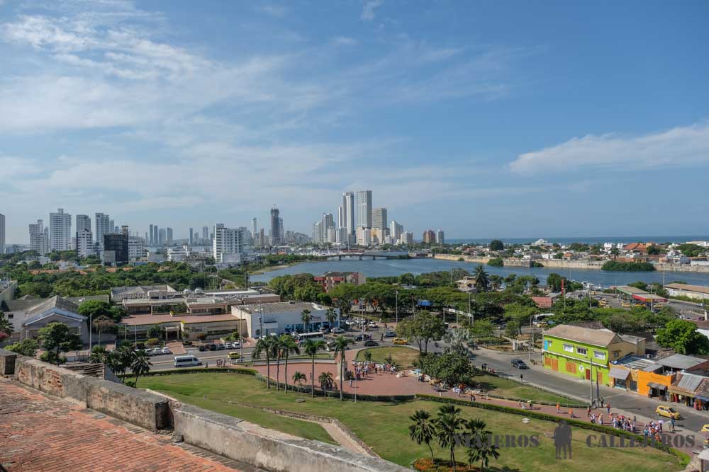 Vistas de la ciudad desde el Castillo de San Felipe de Barajas