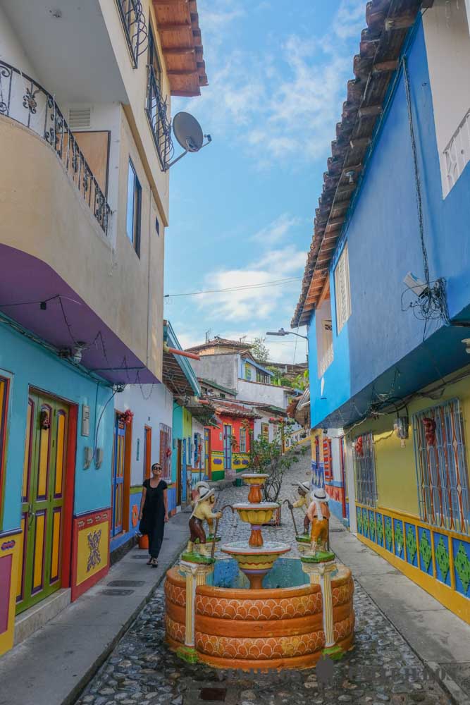 Fuente de la Calle del Recuerdo en Guatapé