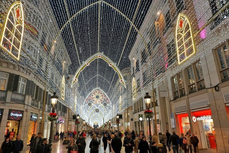Calle Larios, uno de los puntos que se visitan en el tour gratis en Málaga