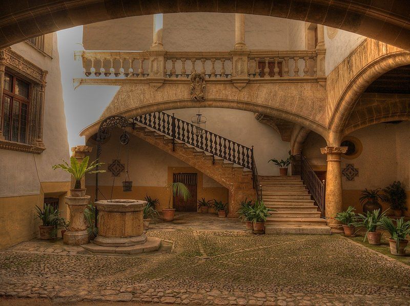 Patio interior, que ver en Palma de Mallorca