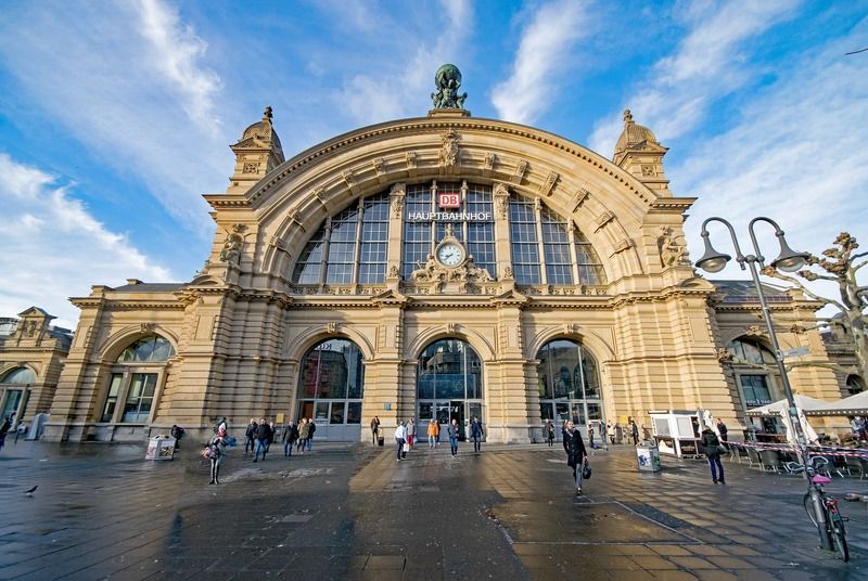 La Estación Central, uno de los puntos que se visitan en los free tours en Frankfurt