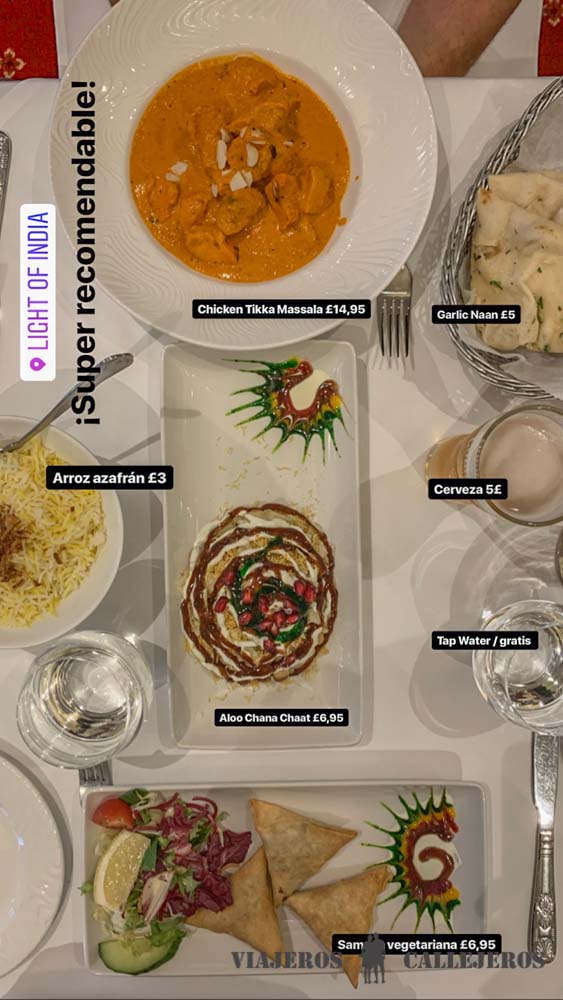Light of India, uno de los restaurantes más recomendados donde comer en Londres