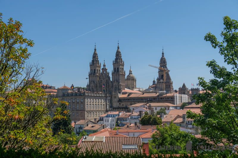 Vistas de Santiago de Compostela desde el Parque de la Alameda