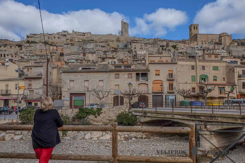 Vistas de Guimerà desde el paseo del río Corb