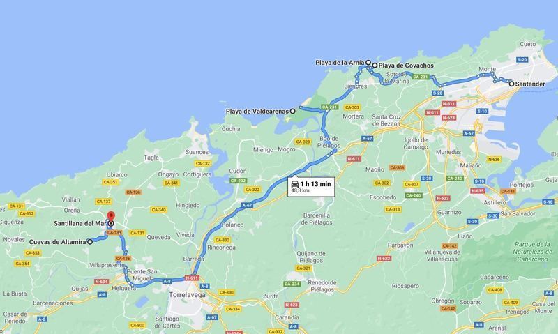 Cantabria en coche en 6 días