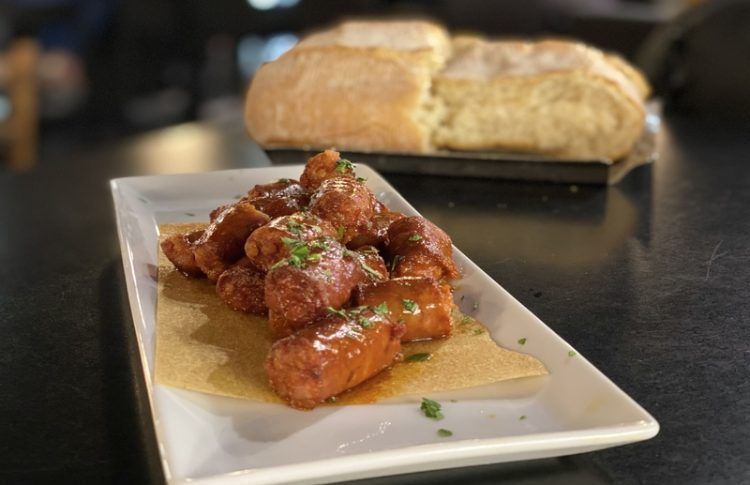 Chistorra en Sagartoki, uno de los mejores restaurantes en Vitoria