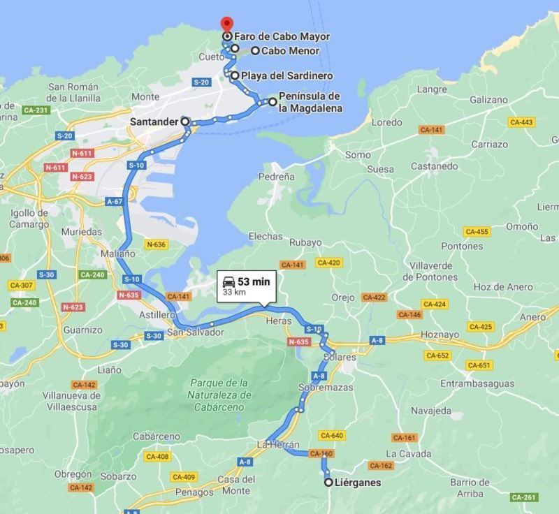 Ruta en coche por Cantabria