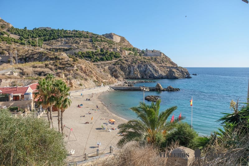 Cala Cortina, uno de los lugares que visitar en Cartagena