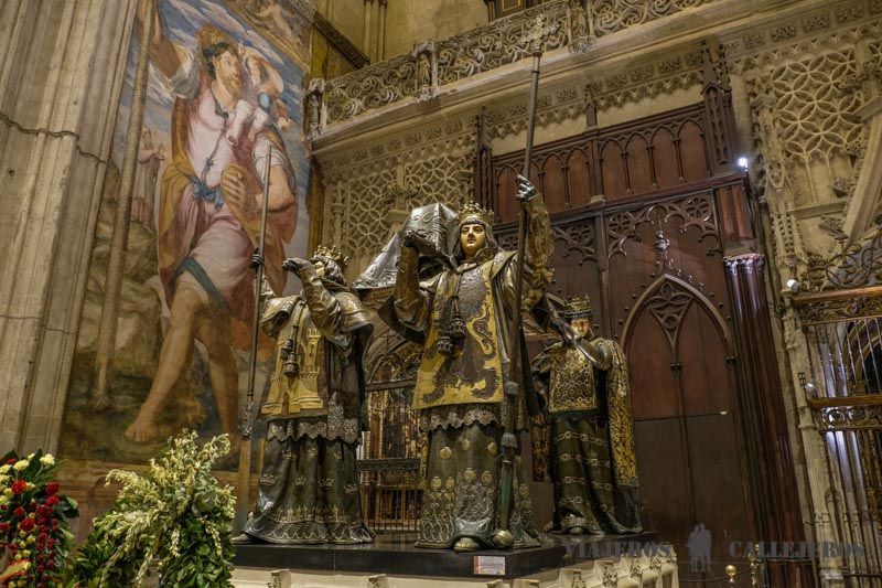 Tumba de Colón en la Catedral de Sevilla