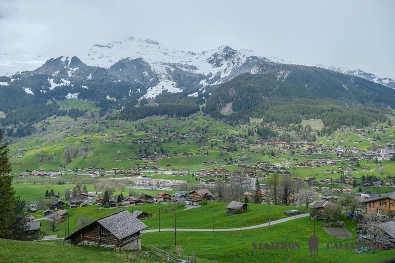 Grindelwald desde el tren al Jungfrau