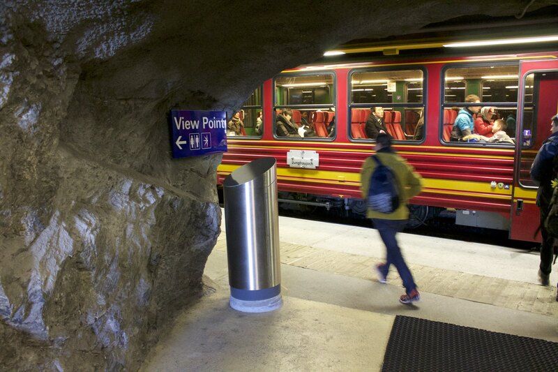 Parada del tren que te lleva desde Kleine Scheidegg para subir al Jungfraujoch