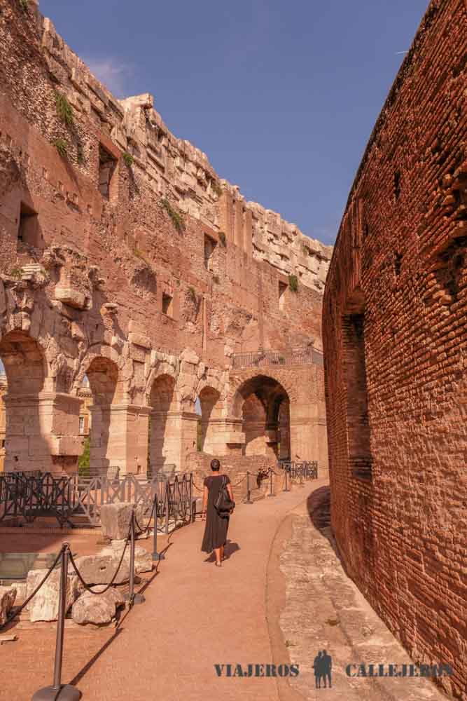 Paseo por las gradas del Coliseo Romano