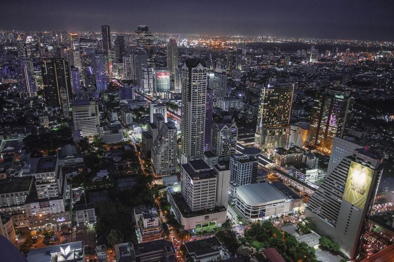 Silom, la zona financiera de Bangkok