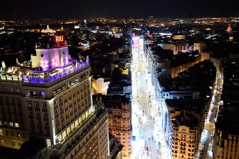 Hotel Riu Plaza de España, otro de los mejores miradores de Madrid