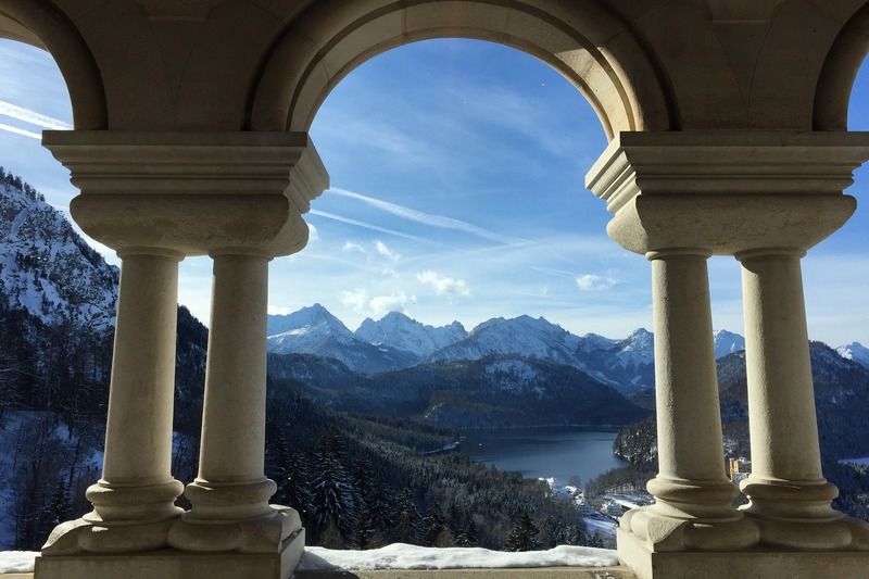 Vistas desde el interior del Castillo de Neuschwanstein