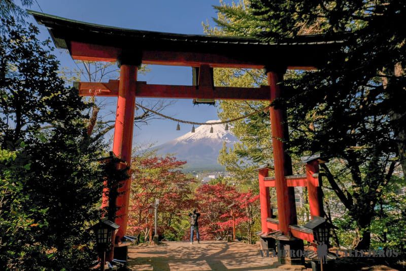 Pagoda Chureito, uno de los lugares que no podían faltar en la ruta por Japón en 21 días