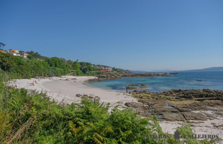 Playa de Area dos Cans, una de las playas que ver en la Isla de Ons