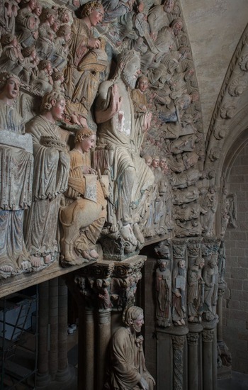Pórtico de la Gloria. Foto de la página oficial de la Catedral de Santiago